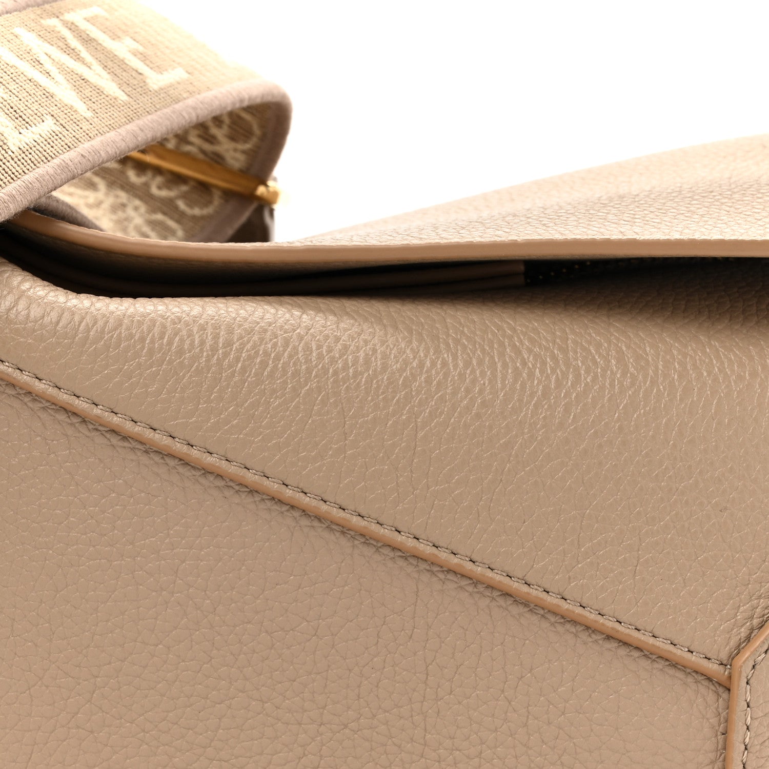 Loewe Grained Calfskin Small Puzzle Bag Sand Mink 8 of 13