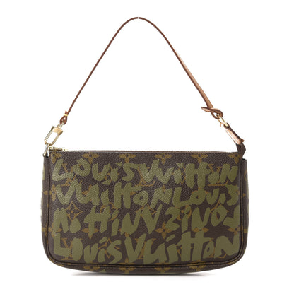 Louis Vuitton Monogram Graffiti Pochette Accessories Kaki 1 of 10