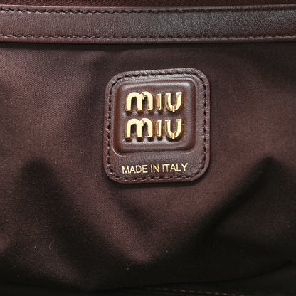 Miu Miu Soft Calf Softy Large Contrast Beau Top Handle Bag Radica White 6 of 9