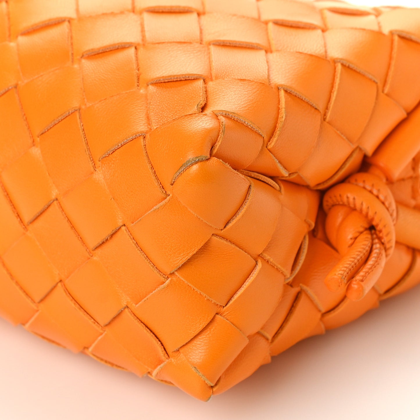 Nappa Intrecciato Mini Loop Camera Bag Tangerine