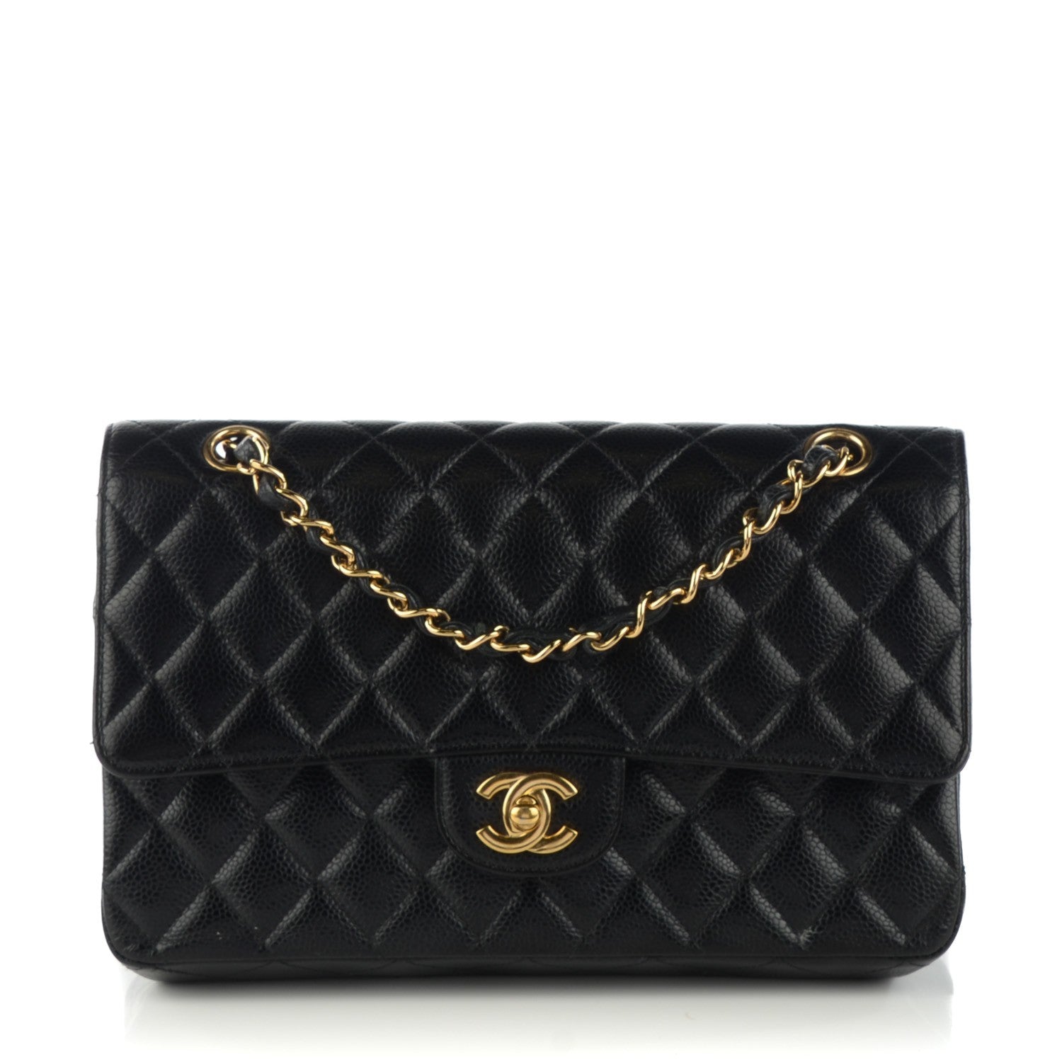 Chanel Caviar Quilted Medium Double Flap Black 1 of 8