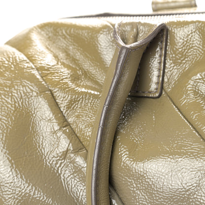 Saint Laurent Textured Patent Medium Easy Sac Taupe 12 of 13