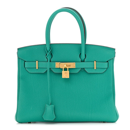 Hermes Togo Birkin 30 Vert Verone 1 of 12