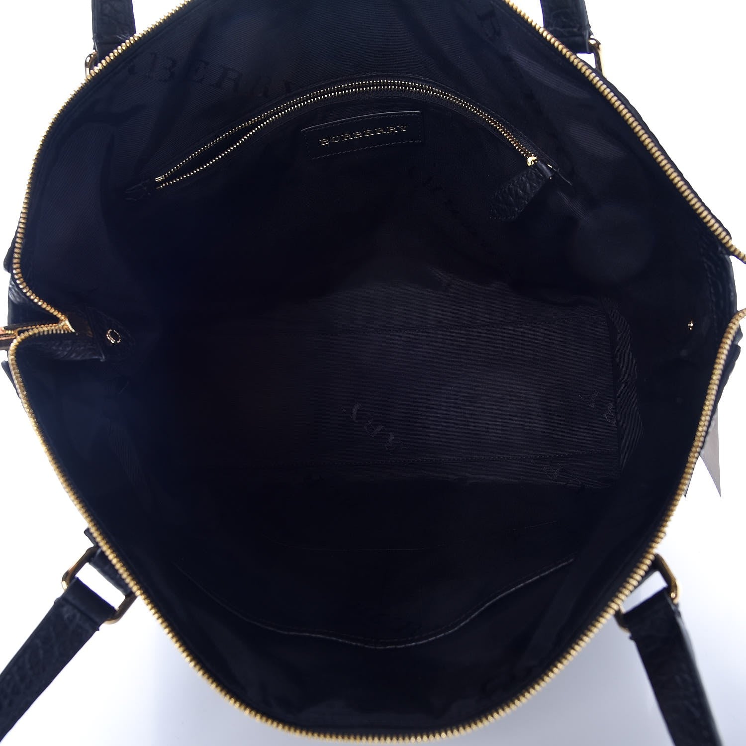 Burberry Signature Grain Calfskin Medium Welburn Tote Black 5 of 8