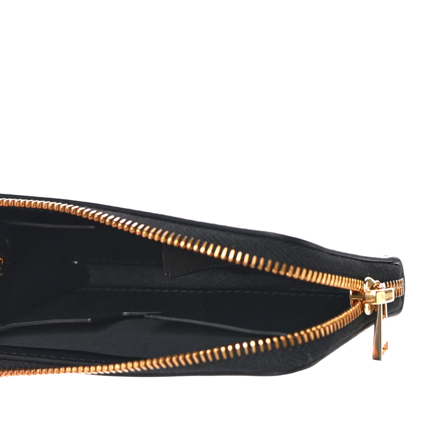 Metallic Calfskin Key Pouch Silver