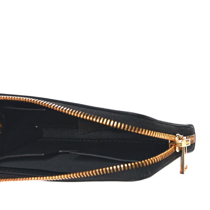Tom Ford Metallic Calfskin Key Pouch Silver 5 of 10