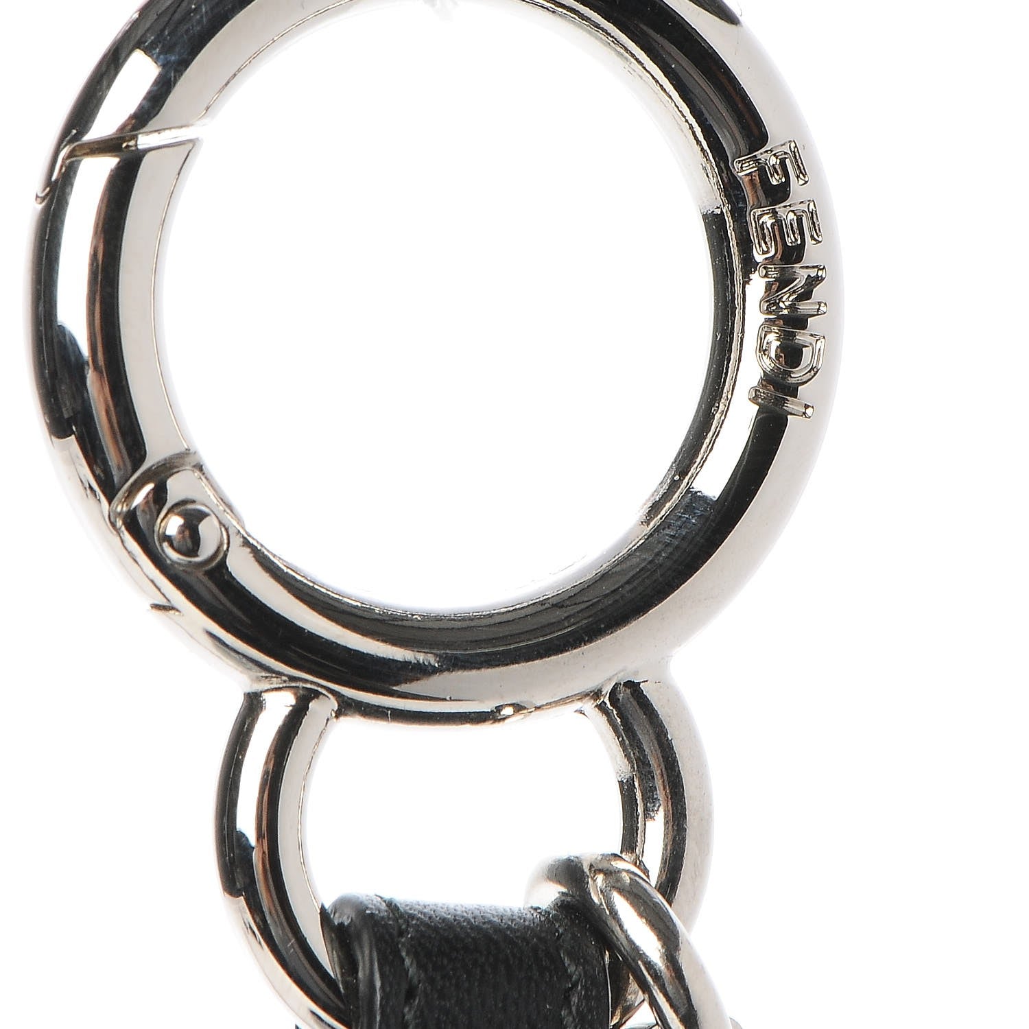 Fendi Mink Fox Fur QuTweet Birgami Bag Bug Charm Blue 3 of 4