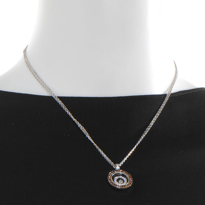Chopard 18k White Gold Chocolate Diamond Happy Spirit Pendant Necklace 2 of 6