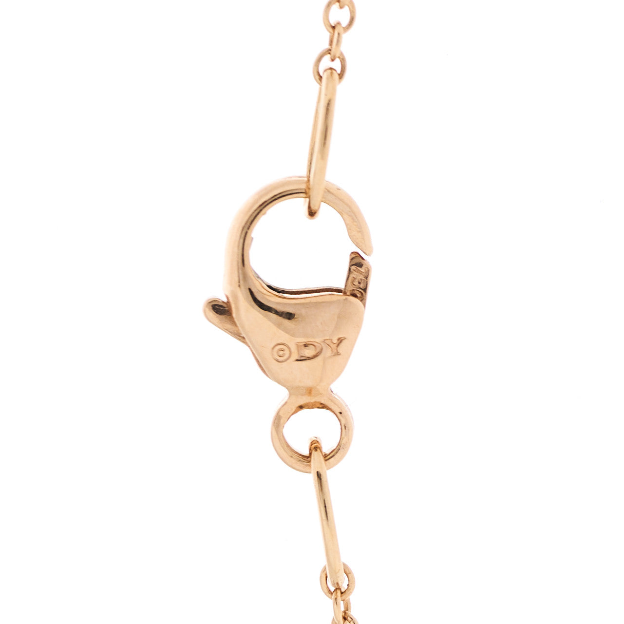 David Yurman 18K Rose Gold Diamond Morganite 7mm Petite Chatelaine Pave Bezel Pendant Necklace 4 of 4