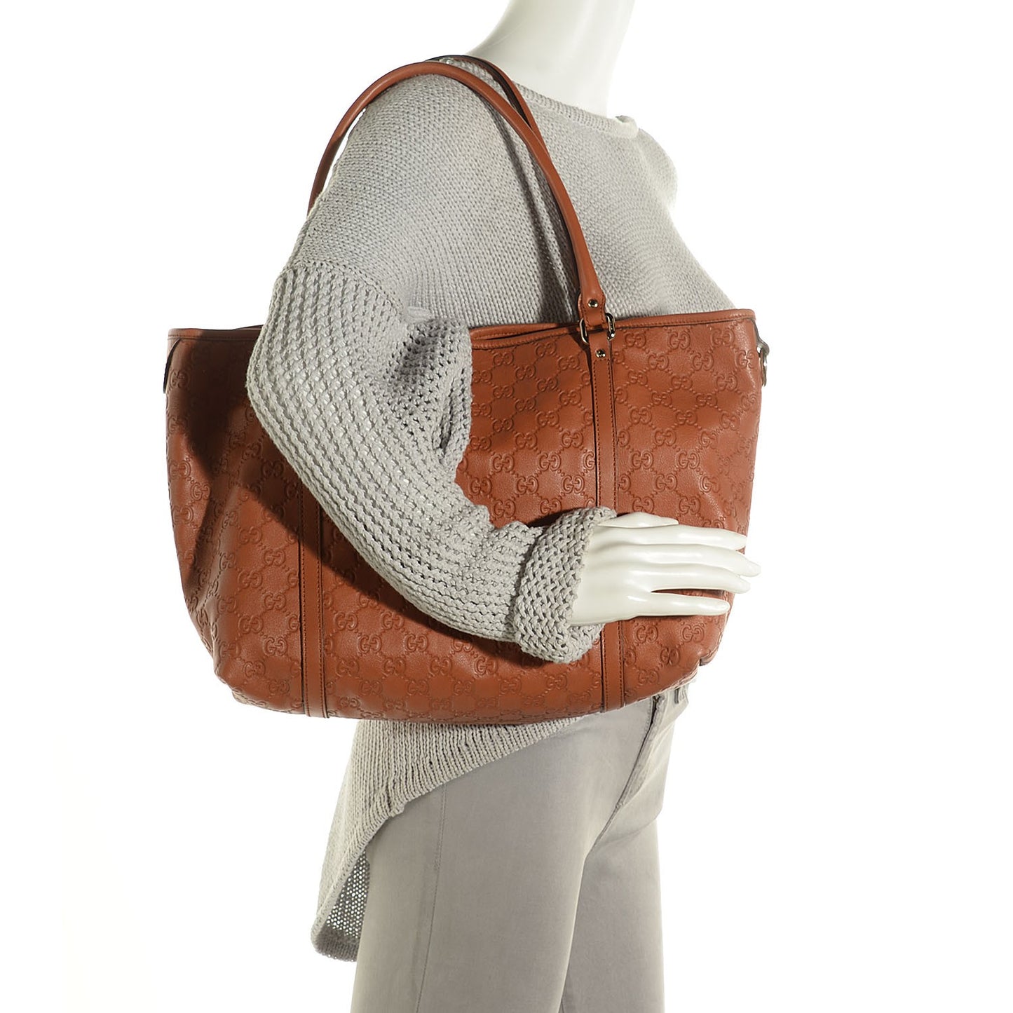 Guccissima Vitello Tender Medium Joy Tote Saffron