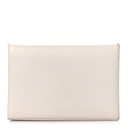 Hermes Epsom Calvi Card Case Mushroom 1 of 9