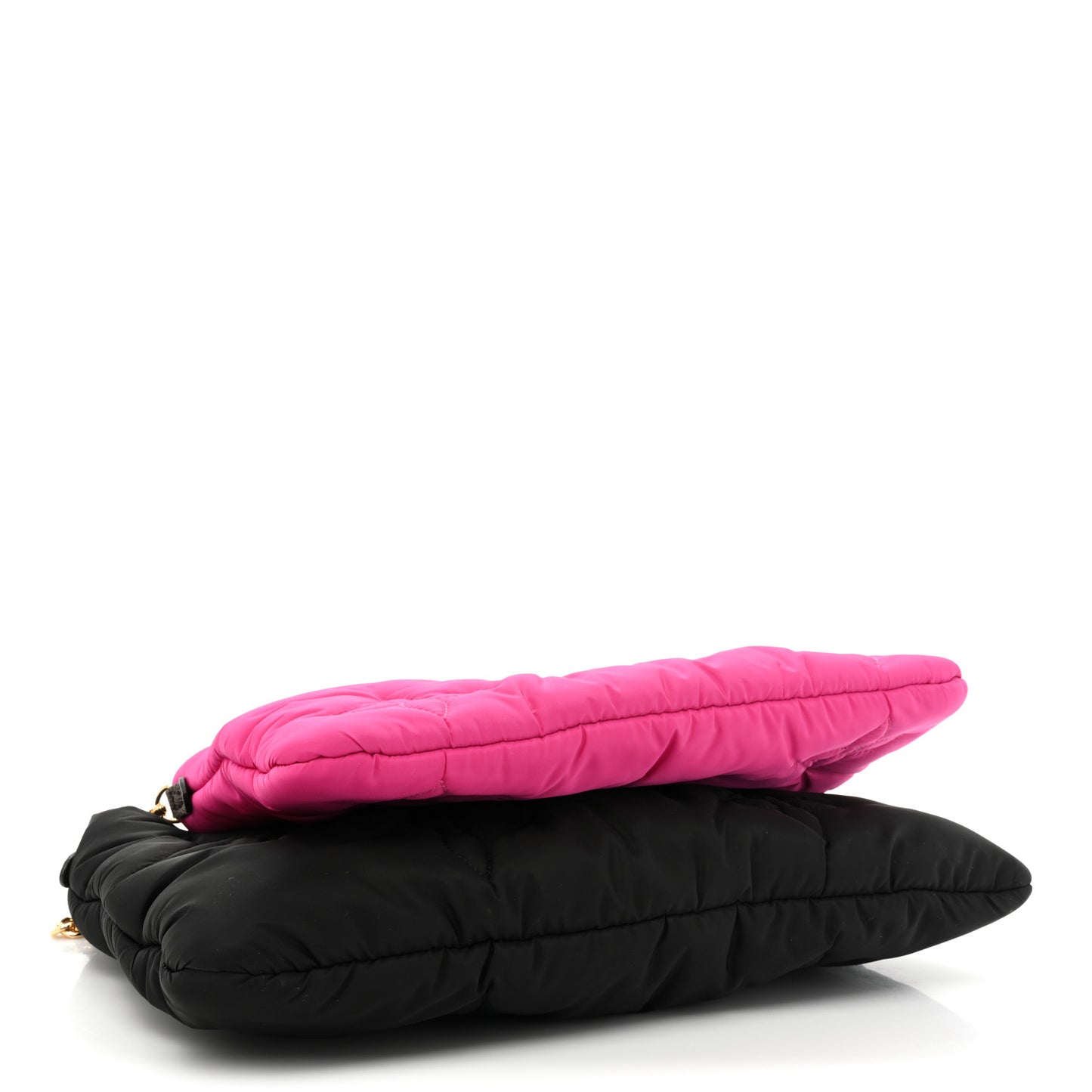 Econyl Monogram Pillow Maxi Multi Pochette Accessories Black Fuchsia