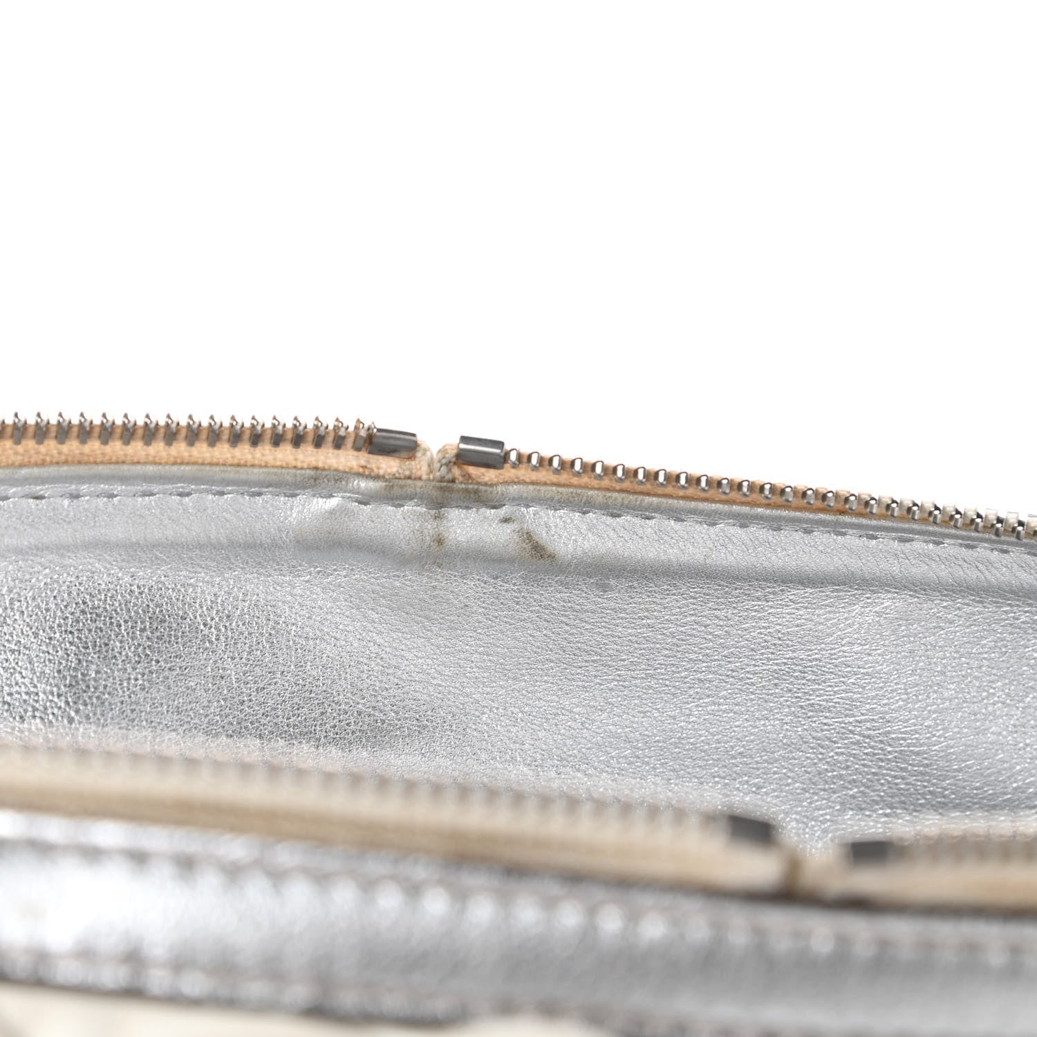 Dolce & Gabbana Distressed Calfskin Ruffled Miss Rouche Satchel White Silver 12 of 17