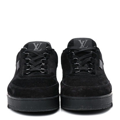 Louis Vuitton Suede Mens LV Trainer Sneakers 8 Black 2 of 11
