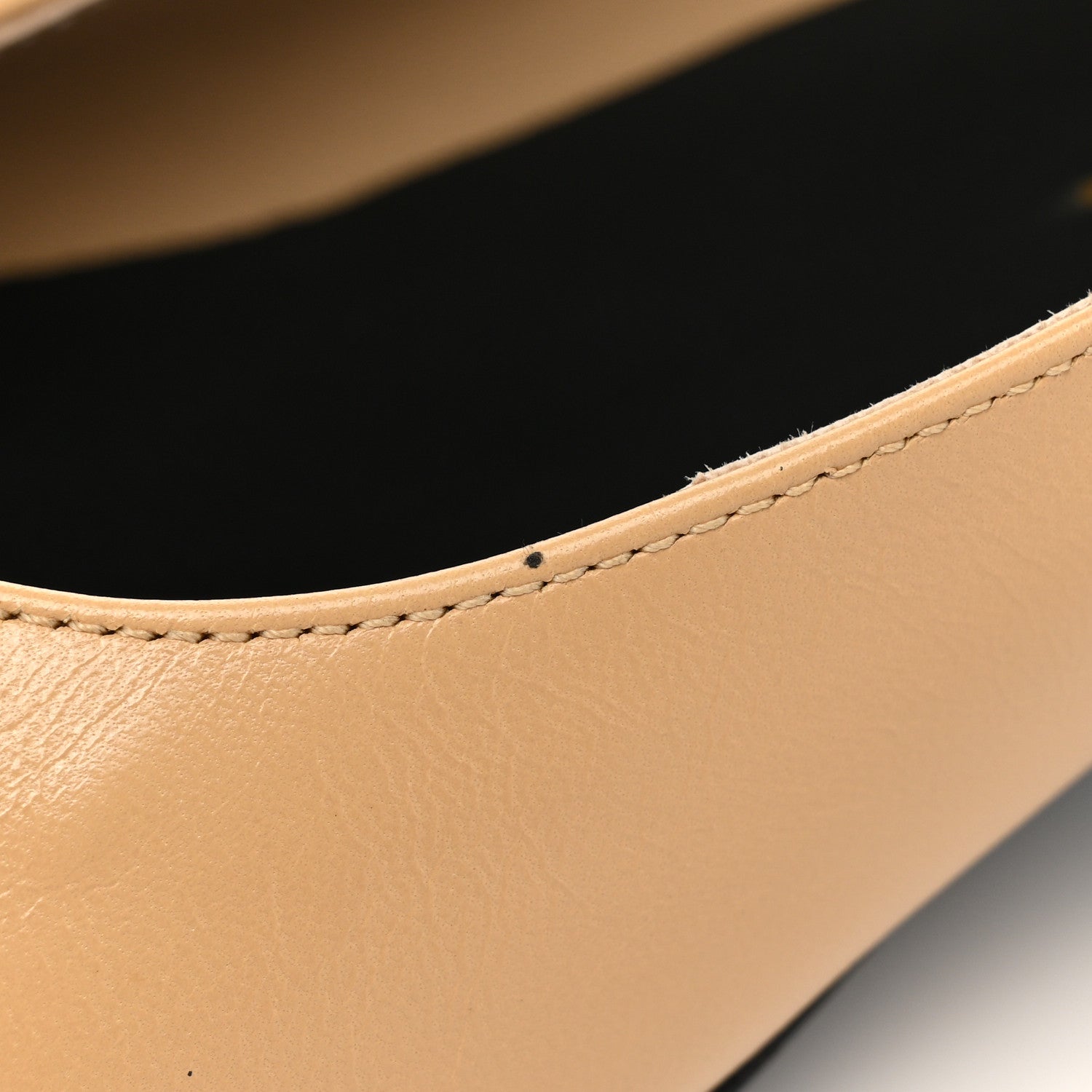 Chanel Lambskin Pearl Cap Toe CC Flats 36 Beige Black 11 of 12