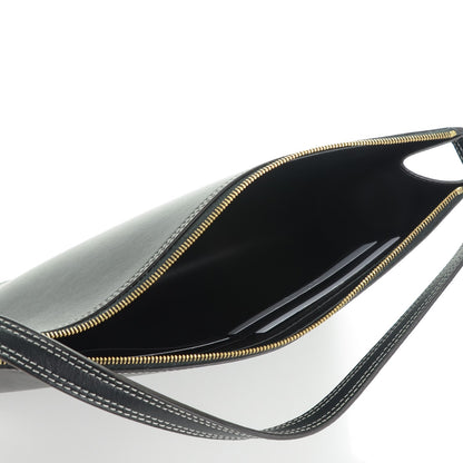Celine Smooth Calfskin Ring Clutch w Dragonne Black 5 of 7