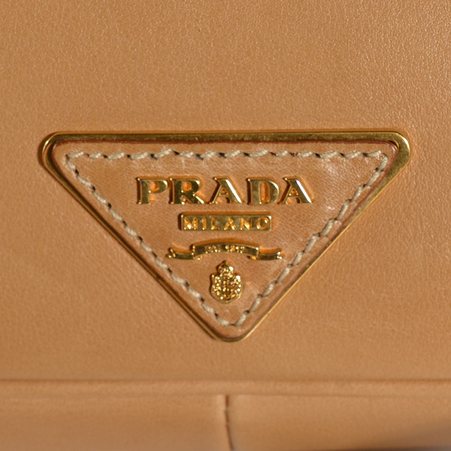 Prada Soft Calf Shoulder Bag Naturale 7 of 12