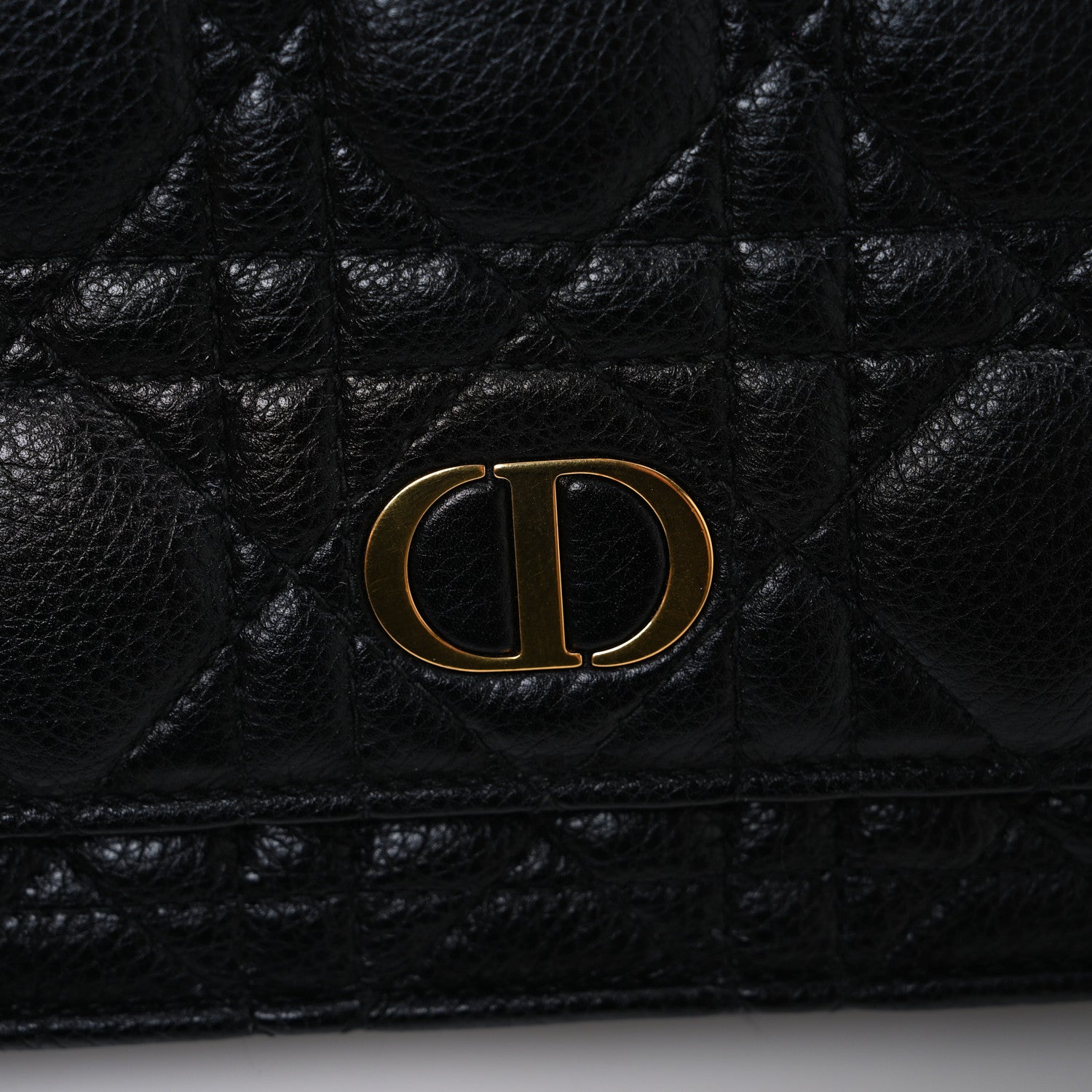 Christian Dior Supple Calfskin Caro Pouch with Chain Black 11 of 11