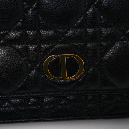 Christian Dior Supple Calfskin Caro Pouch with Chain Black 11 of 11