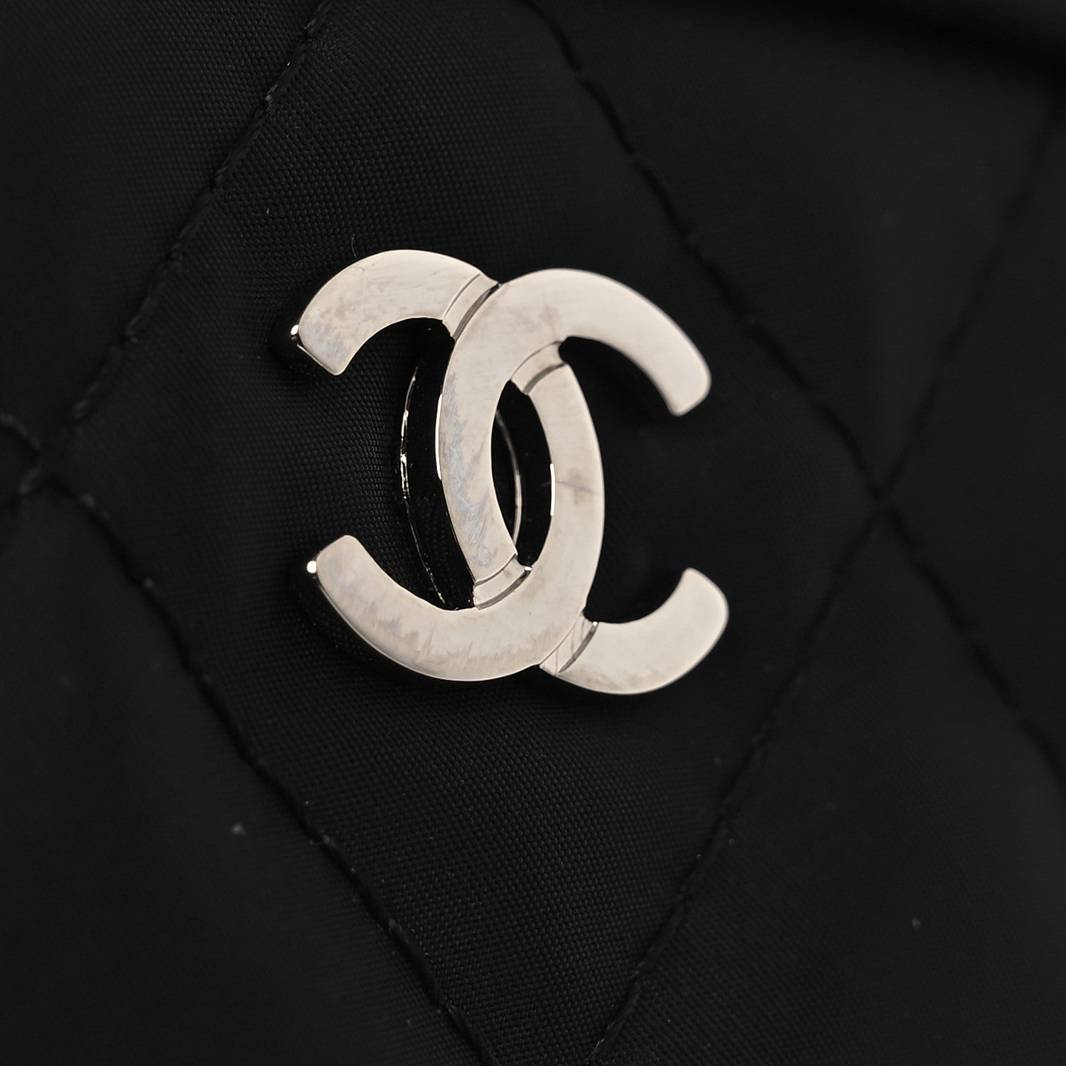 Chanel Nylon Quilted Small Cosmetic Case Black 11 of 12