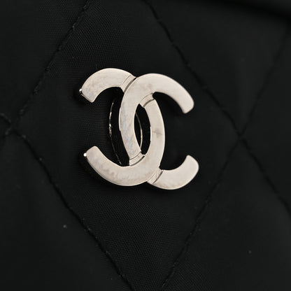 Chanel Nylon Quilted Small Cosmetic Case Black 11 of 12