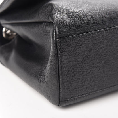 Saint Laurent Grain De Poudre Medium West Hollywood Monogram Fold-Over Black 8 of 10