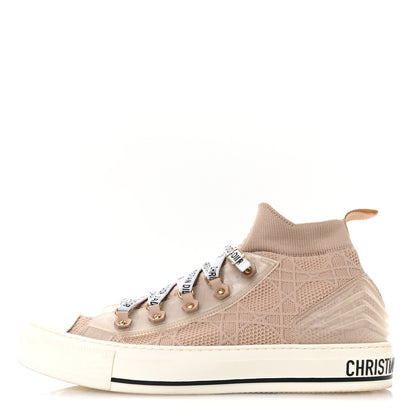 Christian Dior Technical Mesh Cannage Womens Walk'n Dior High Top Sneakers 41 Nude 1 of 8