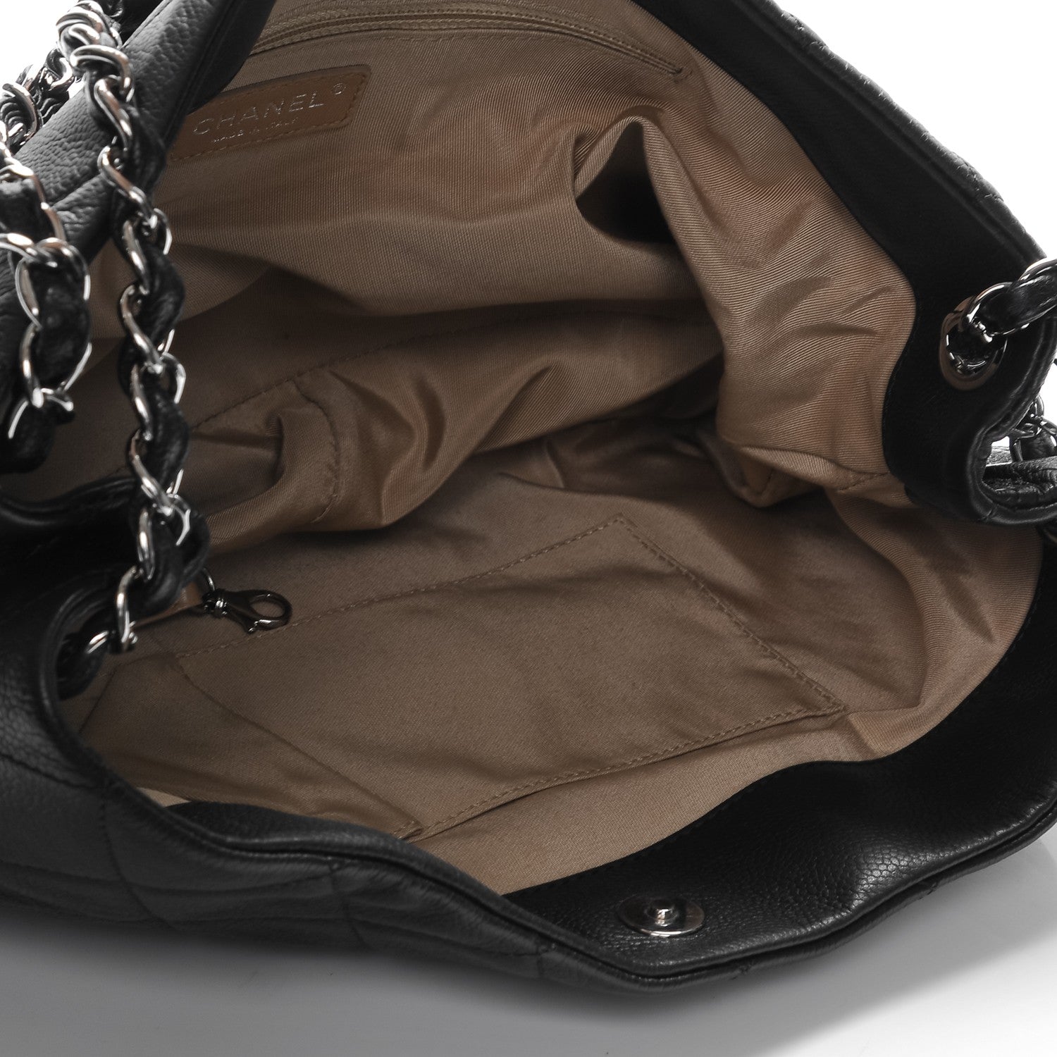 Chanel Caviar Quilted Expandable Zip Shoulder Bag Black 5 of 7