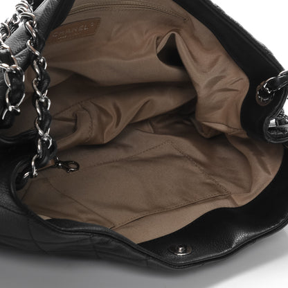 Chanel Caviar Quilted Expandable Zip Shoulder Bag Black 5 of 7