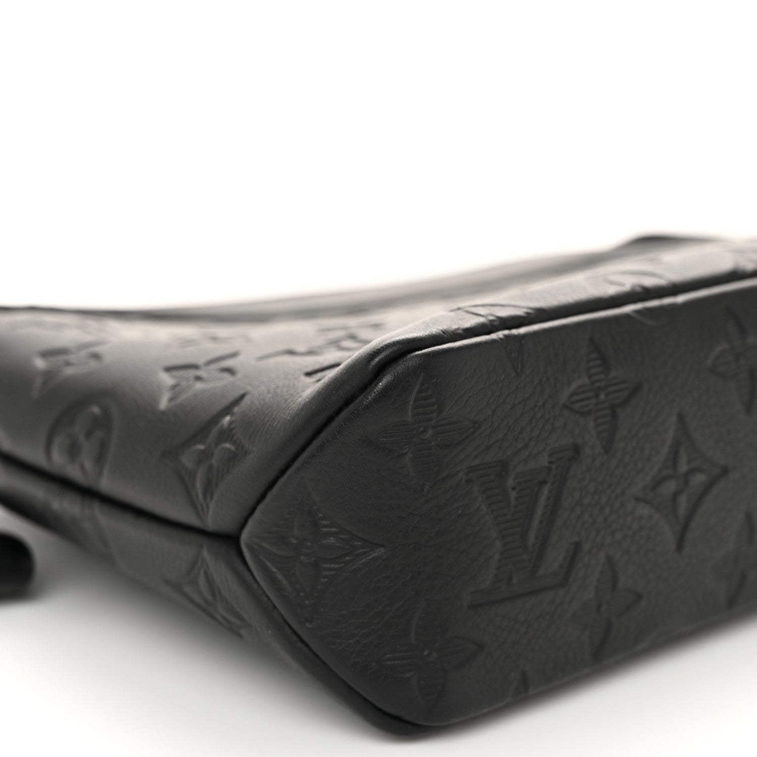 Louis Vuitton Shadow Calfskin Monogram Pochette Voyage Souple Black 8 of 10