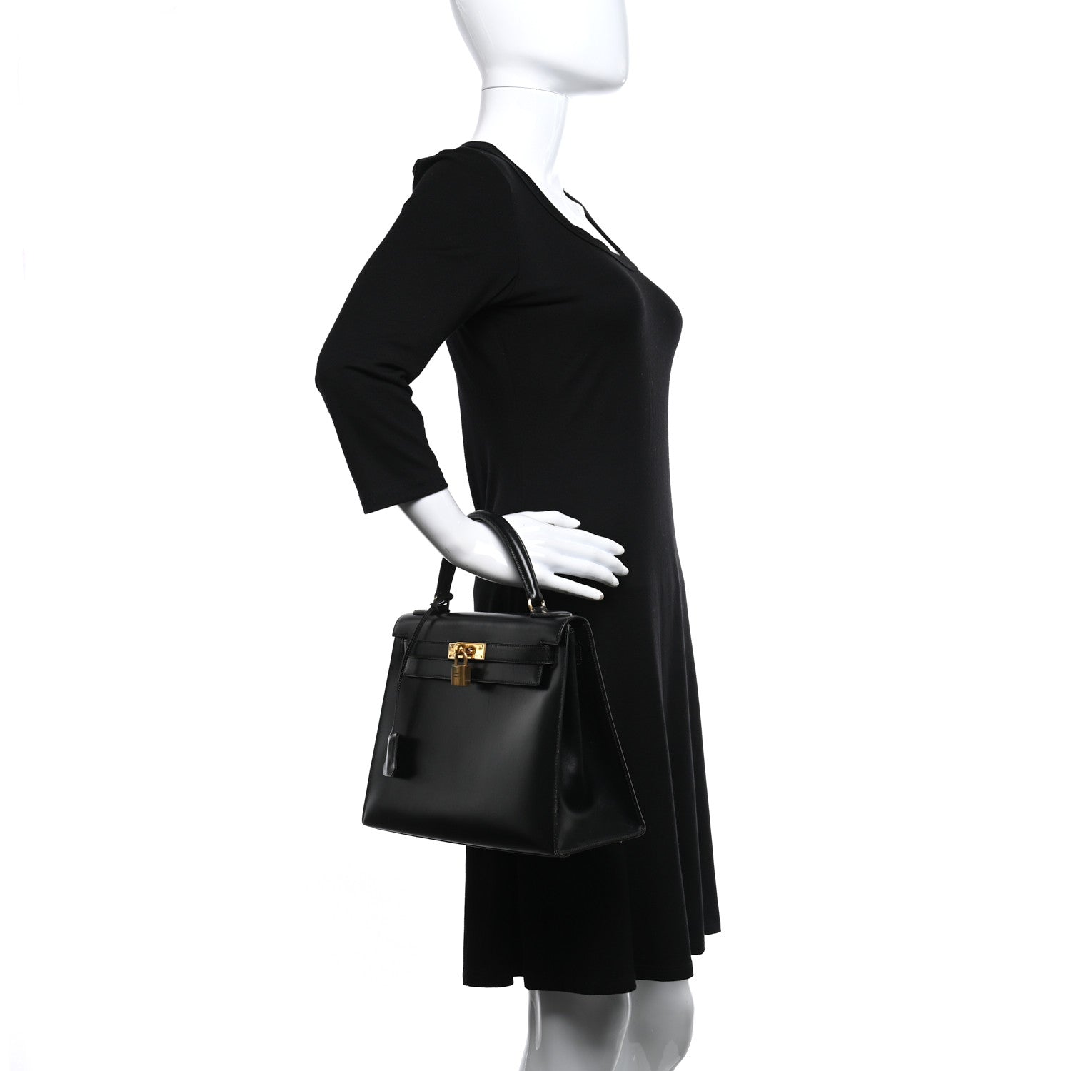 Hermes Box Kelly Sellier 28 Black 2 of 19