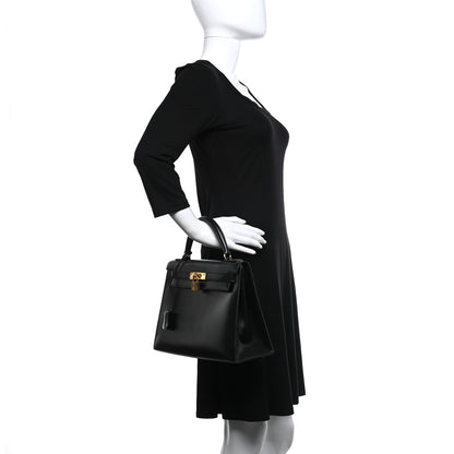 Hermes Box Kelly Sellier 28 Black 2 of 19