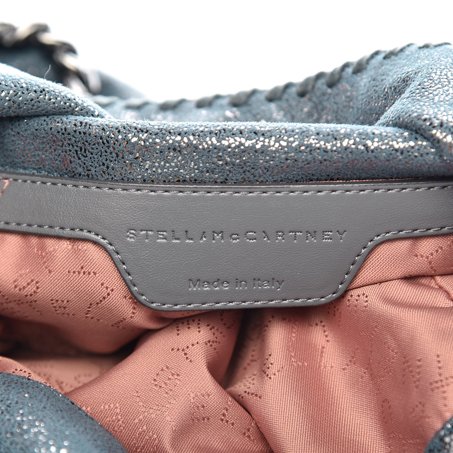 Shaggy Deer Mini Falabella Fold Over Tote Lagoon