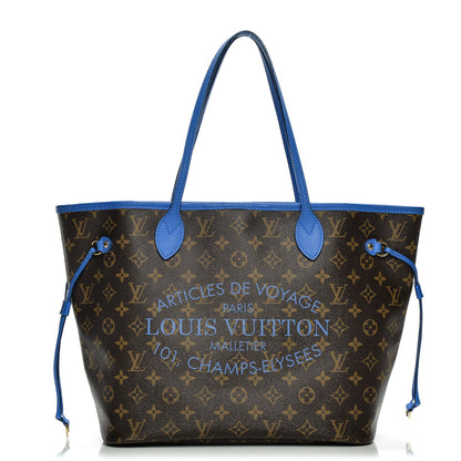 Louis Vuitton Monogram Articles de Voyage Ikat Neverfull MM Grand Blue 1 of 8