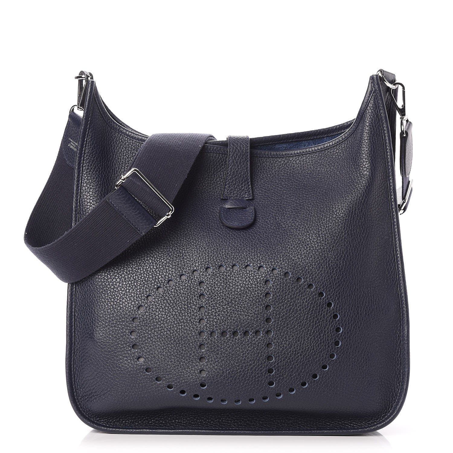 Hermes Taurillon Clemence Evelyne III GM Bleu Saphir 1 of 7