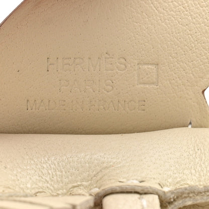 Hermes Milo Lambskin Matte Alligator Touch Grigri Rodeo Pegase Horse Bag Charm PM Craie Nata Beton 3 of 5