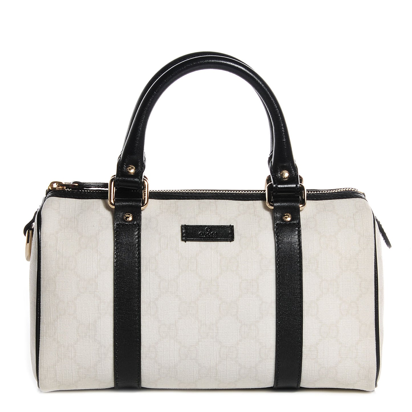 GG Plus Monogram Small Joy Boston Black White