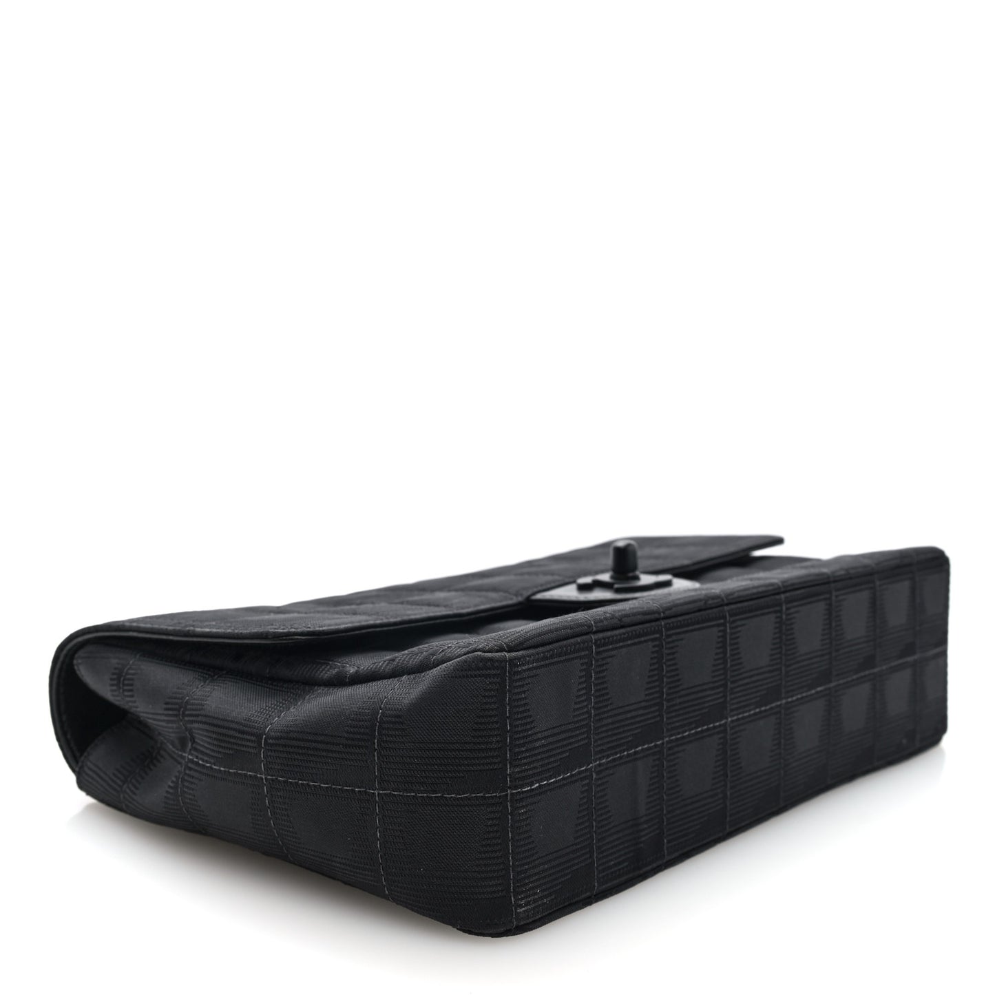 Nylon Medium Travel Flap Black