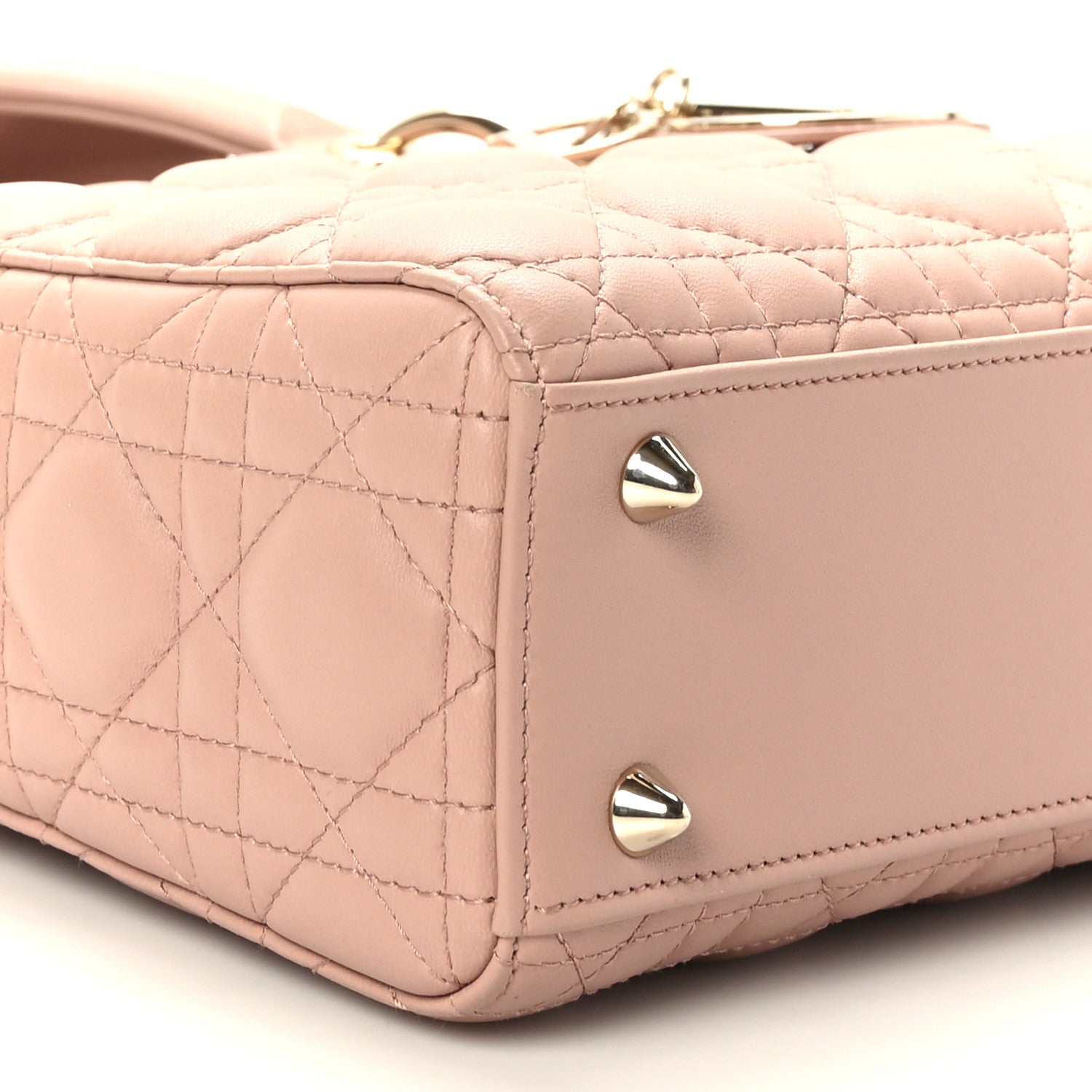 Christian Dior Lambskin Cannage Small My ABCDior Lady Dior Fard 8 of 9