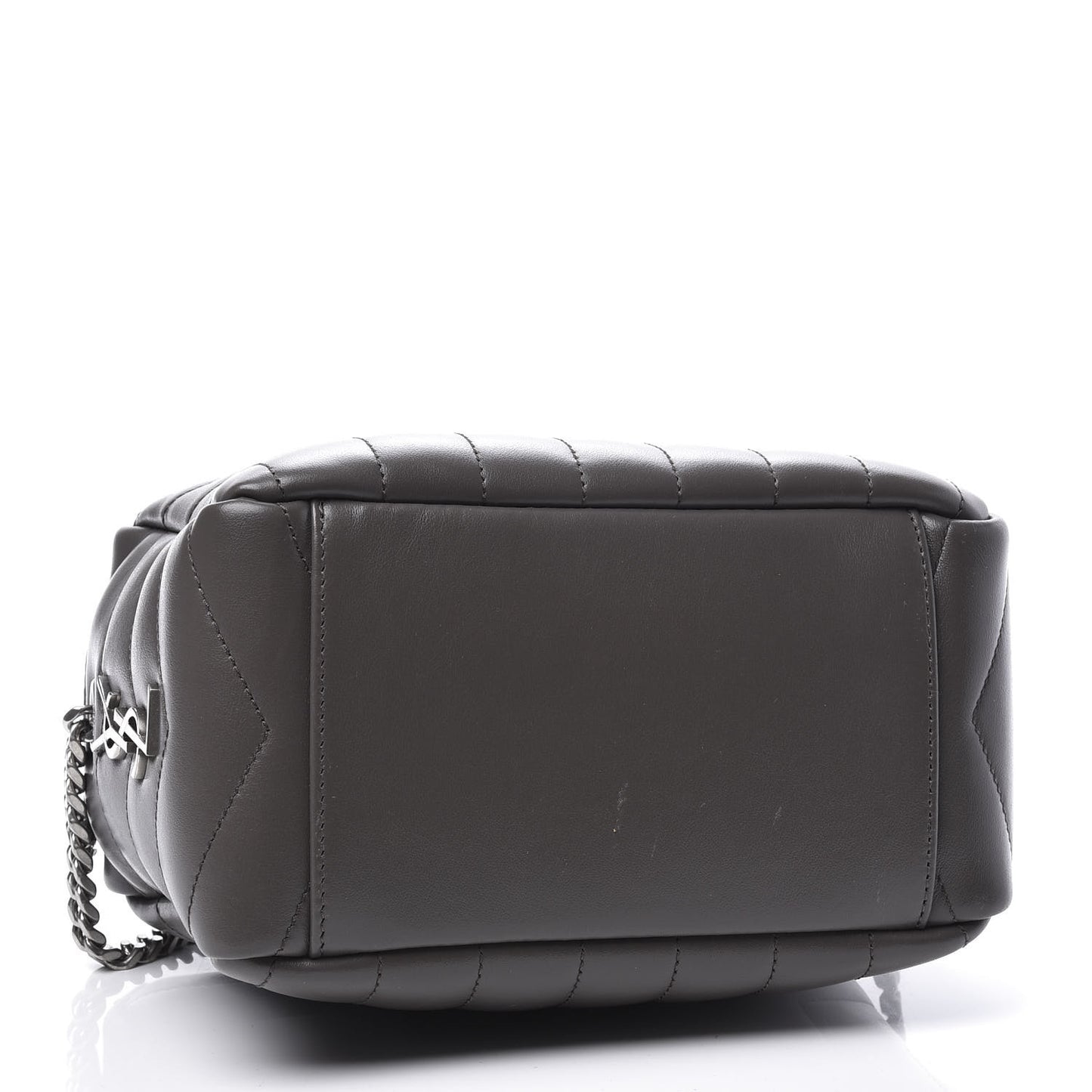 Calfskin Y Quilted Monogram Small Loulou Bowling Bag Earth