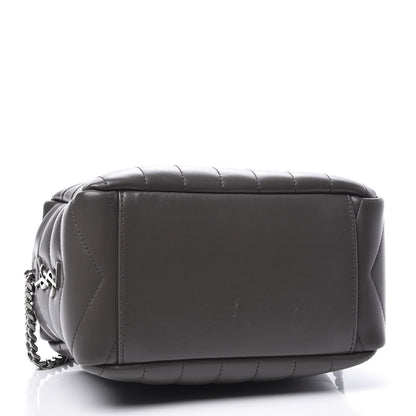Saint Laurent Calfskin Y Quilted Monogram Small Loulou Bowling Bag Earth 3 of 8