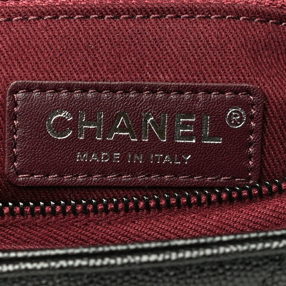Chanel Caviar Chevron Quilted Small Coco Handle Flap So Black 6 of 10
