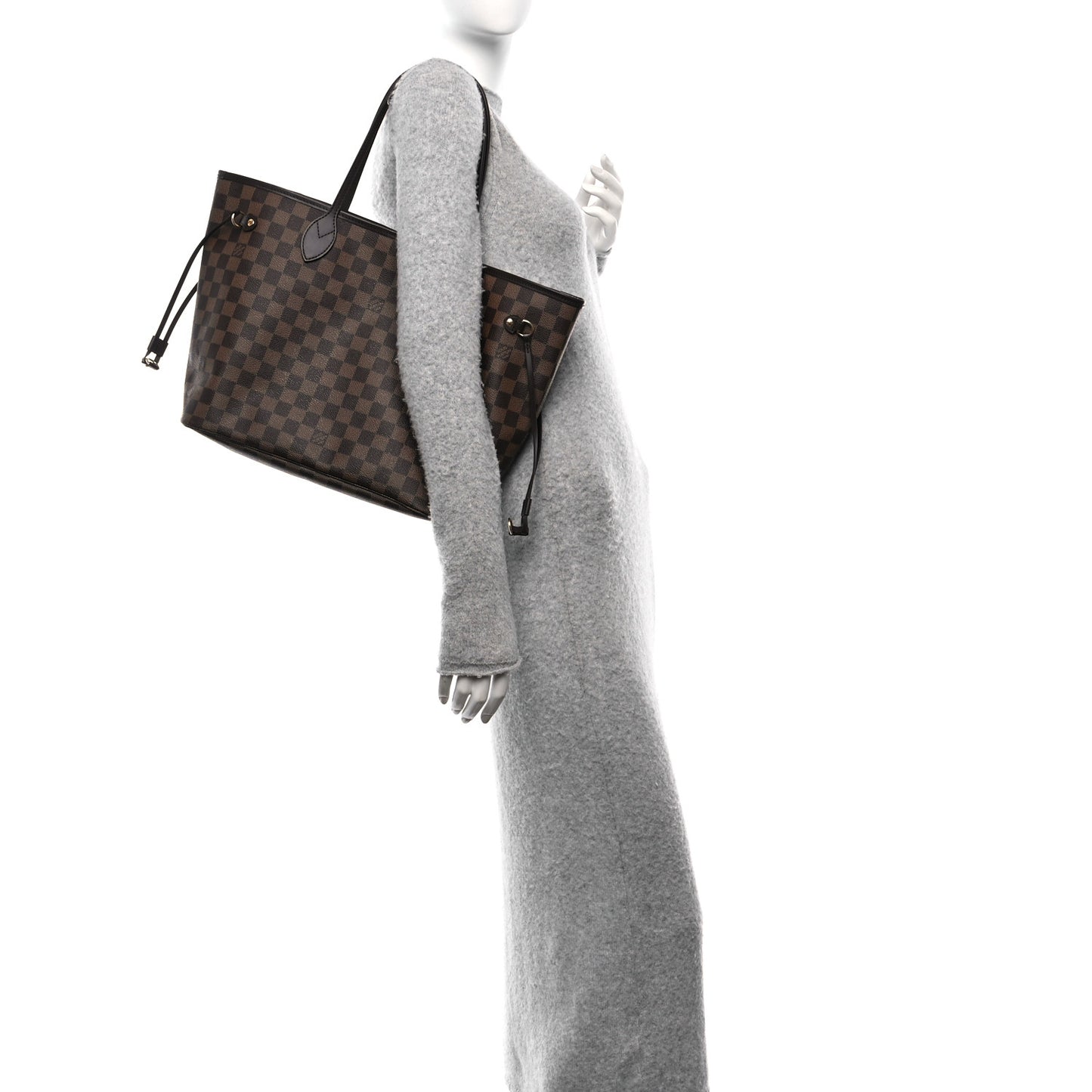 Damier Ebene Neo Neverfull MM Rose Ballerine