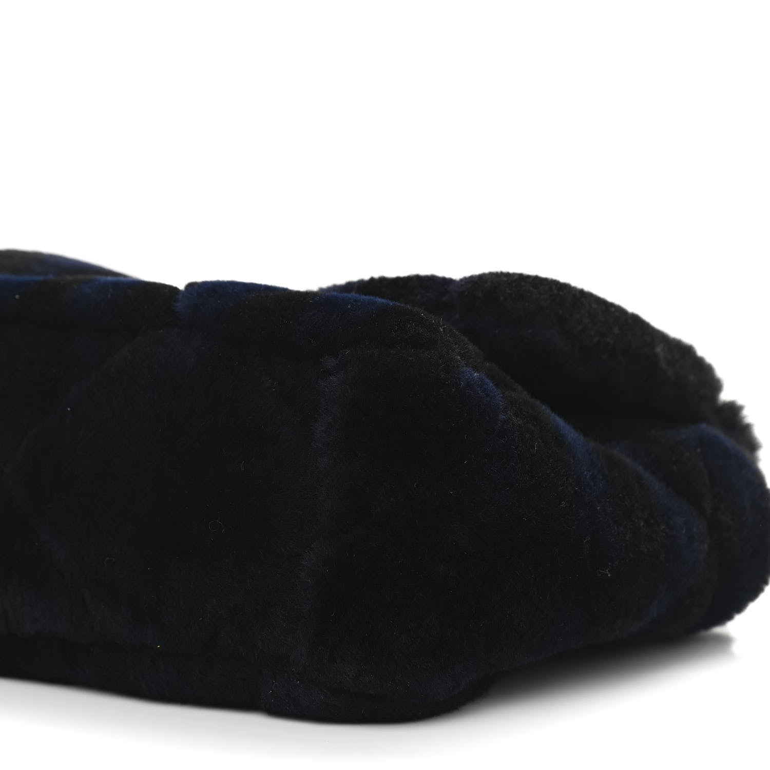 Chanel Shearling Striped Medium Chanel 19 Flap Blue Black 9 of 10