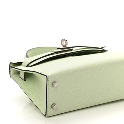 Hermes Epsom Mini Kelly Sellier 20 Vert Fizz 9 of 10