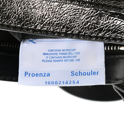 Proenza Schouler Metallic Lambskin Tiny PS1 Satchel Silver 8 of 11
