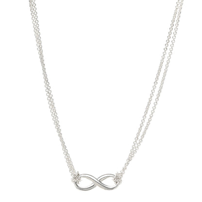 Tiffany Sterling Silver Infinity Pendant Necklace 1 of 5
