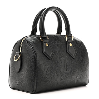 Louis Vuitton Empreinte Monogram Giant Speedy Bandouliere 20 Black 3 of 10