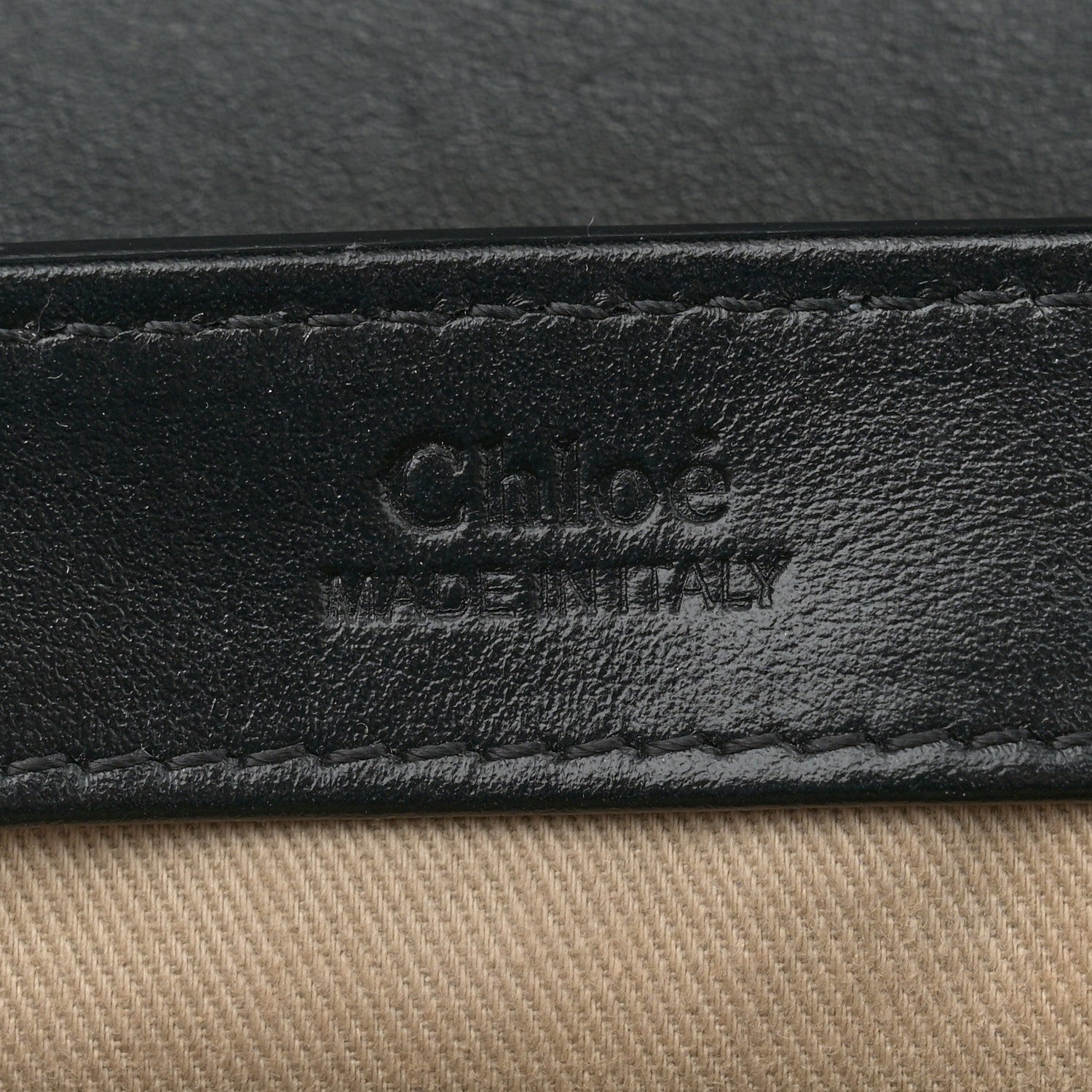 Chloe Shiny Calfskin Suede Mini C Double Carry Black 6 of 11
