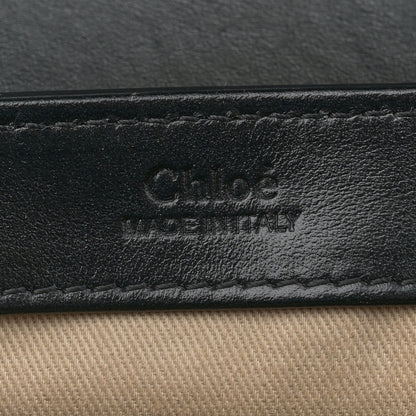 Chloe Shiny Calfskin Suede Mini C Double Carry Black 6 of 11